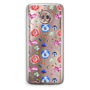 Bloemetjes: Motorola Moto G6 Transparant Hoesje