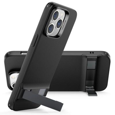iPhone 14 Pro Metal Kickstand Case - Black