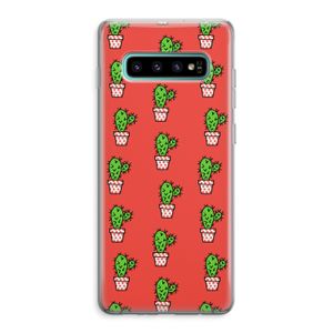 Mini cactus: Samsung Galaxy S10 Plus Transparant Hoesje