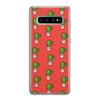 Mini cactus: Samsung Galaxy S10 Plus Transparant Hoesje