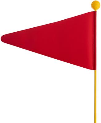 BIKE FASHION Safety flag bike fash. red