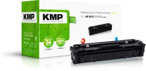 KMP Toner vervangt HP 201X, CF401X Compatibel Cyaan 2300 bladzijden H-T215CX 2536,3003