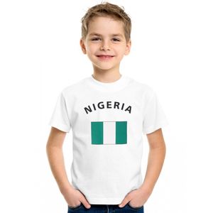 Wit kinder t-shirt Nigeria