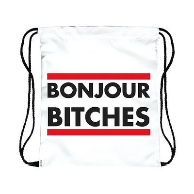 Witte fun rugtas Bonjour Bitches