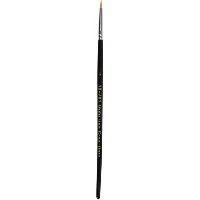 Creativ Company Gold line penselen, afm 0, l: 17 cm, b: 1 mm, rond, 12 stuk/ 1 doos