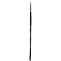 Creativ Company Gold line penselen, afm 0, l: 17 cm, b: 1 mm, rond, 12 stuk/ 1 doos