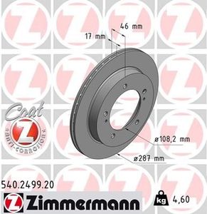 Remschijf Coat Z 540249920