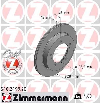Remschijf Coat Z 540249920