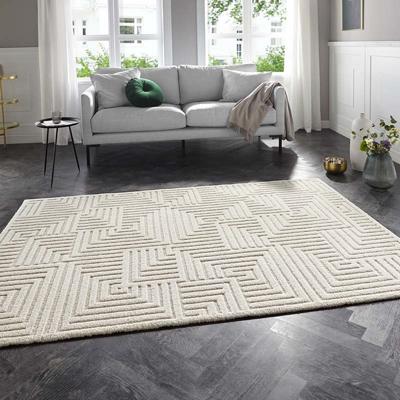 Vloerkleed Mindanao - Creme maat: 170x120cm - materiaal: Polypropyleen - Dekbed-Discounter.nl