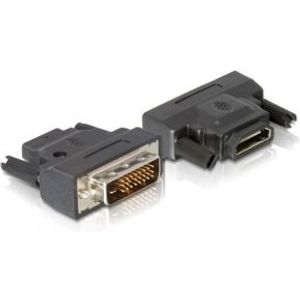 Delock 65024 Adapter DVI 24+1 pin male naar HDMI female met LED