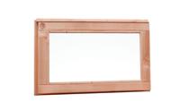 Douglas vast raam met melkglas 71,2x39cm