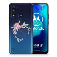Motorola Moto G8 Power Lite Telefoonhoesje met Naam Boho Text - thumbnail