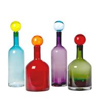 POLSPOTTEN Bubbles & Bottles Multi Karaffen Set van 4 - thumbnail