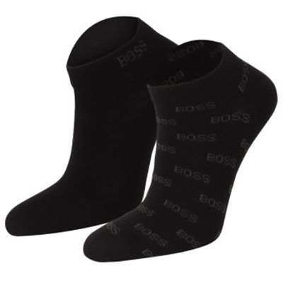 BOSS 2 stuks Allover Printed Ankle Sock BOSS 2 stuks Allover Printed Ankle Sock