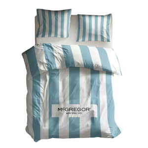 Dekbedovertrek McGregor - Eenpersoons (140x220 cm) - Blauw Polycotton - Dessin: - McGregor - Dekbed-Discounter.nl