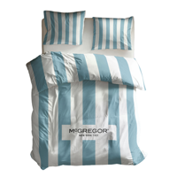 Dekbedovertrek McGregor - Eenpersoons (140x220 cm) - Blauw Polycotton - Dessin: - McGregor - Dekbed-Discounter.nl
