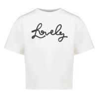 Geisha winter t-shirt meisjes - wit/zwart - lovely Geisha winter t-shirt meisjes - wit/zwart - lovely