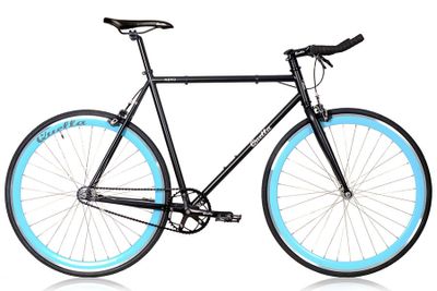 Quella Nero Sky Blue Fixie Fiets Quella Nero Sky Blue Fixie Fiets