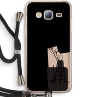 Musketon Painter: Samsung Galaxy J3 (2016) Transparant Hoesje met koord