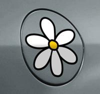 Autosticker bloemen madeliefje - thumbnail
