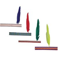 4x stuks indianen verkleed hoofdband met veer