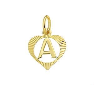 TFT Bedel Hart Letter A Goud