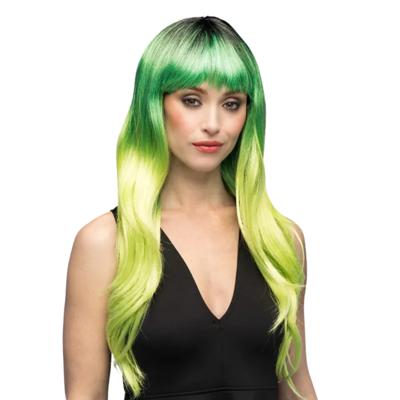 Pruik Mystic - groen - dames - fantasy verkleed pruiken - zeemeermin - carnaval Pruik Mystic - groen - dames - fantasy verkleed pruiken - zeemeermin - carnaval