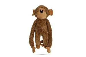 Beeztees aap vik - hondenspeelgoed - pluche - bruin - 40x20x13 cm