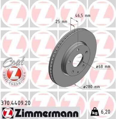 Remschijf COAT Z 370440920