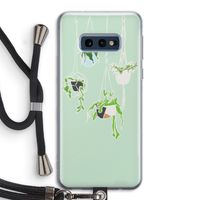 Hang In There: Samsung Galaxy S10e Transparant Hoesje met koord
