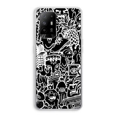 Vexx Black Mixtape: Oppo A95 5G Transparant Hoesje