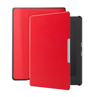 Lunso - Kobo Aura H20 Edition 1 hoes (6.8 inch) - sleep cover - Rood