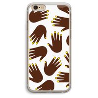 Hands dark: iPhone 6 Plus / 6S Plus Transparant Hoesje