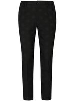 Dolce & Gabbana pantalon slim DG Monogram en jacquard - Noir - thumbnail