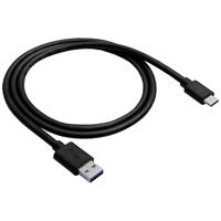 Akyga AK-USB-24 USB-kabel USB-A stekker, USB-C stekker 0.50 m Zwart
