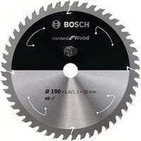 Bosch Accessories Bosch Power Tools 2608837705 Hardmetaal-cirkelzaagblad 190 x 20 mm Aantal tanden: 48 1 stuk(s) - thumbnail