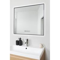 Eurom Sani 400 Mirror Infraroodpaneel met spiegel - 80x70cm - LED verlichting - WiFi - 400 watt - mat zwart 350739