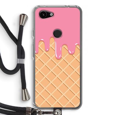 Ice cream: Pixel 3a Transparant Hoesje met koord