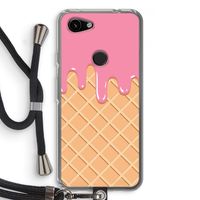 Ice cream: Pixel 3a Transparant Hoesje met koord