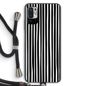 Stripes: Xiaomi Redmi Note 10 5G Transparant Hoesje met koord