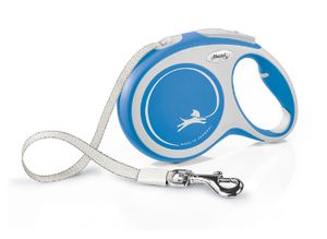 Flexi New Comfort L Tape 8 m Blauw Hond Intrekbare riem