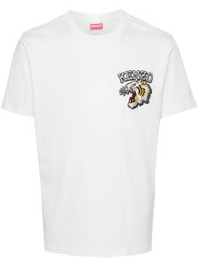 Kenzo t-shirt en coton Varsity Jungle - Blanc