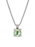 David Yurman collier Châtelaine en argent sterling serti de quartz prase et de diamants - Vert - thumbnail