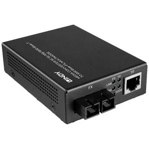 Lindy 25119 netwerk media converter 850 nm Multimode Zwart