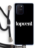 Topvent Zwart: Samsung Galaxy Note 10 Lite Transparant Hoesje met koord