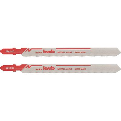 KWB Decoupeerzaagbladen metaalbewerking, HSS T-schacht, extra lang 624220