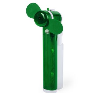 Groene hand ventilators met water verdamper 16 cm   -