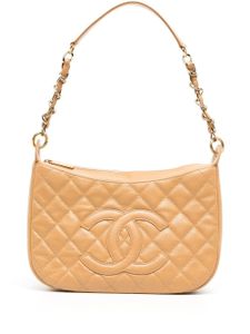 CHANEL Pre-Owned sac porté épaule à matelassage à losanges (2005) - Marron