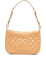 CHANEL Pre-Owned sac porté épaule à matelassage à losanges (2005) - Marron