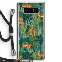 Luipaard 2: Samsung Galaxy Note 8 Transparant Hoesje met koord